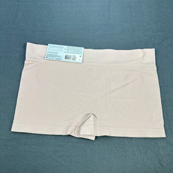 Jockey Womens Size Medium Panty Boyshort Generation Seamfree Ribbed Pink New - Picture 2 of 8